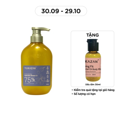 YUKAZAN Dầu Tắm Yukazan Hydration Shower Oil 75% 500ml
