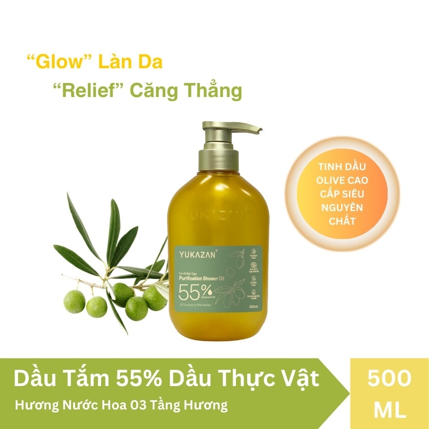 Dầu Tắm Yukazan Purification Shower Oil 55% 500ml