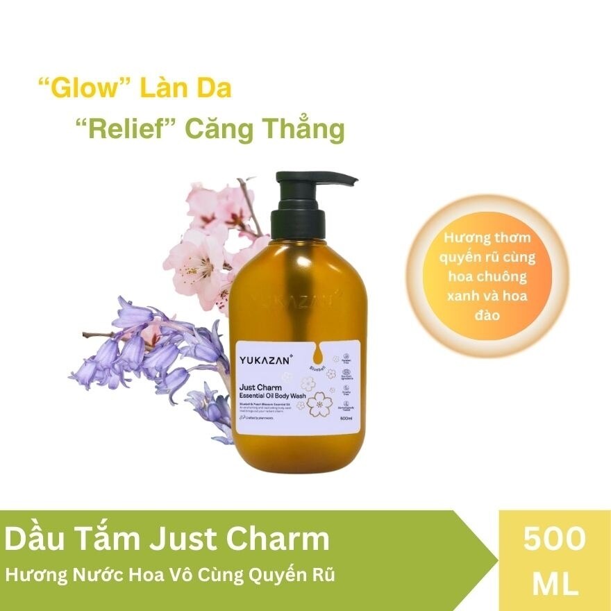 Dầu Tắm Yukazan Just Charm Essential Oil Body Wash 500ml