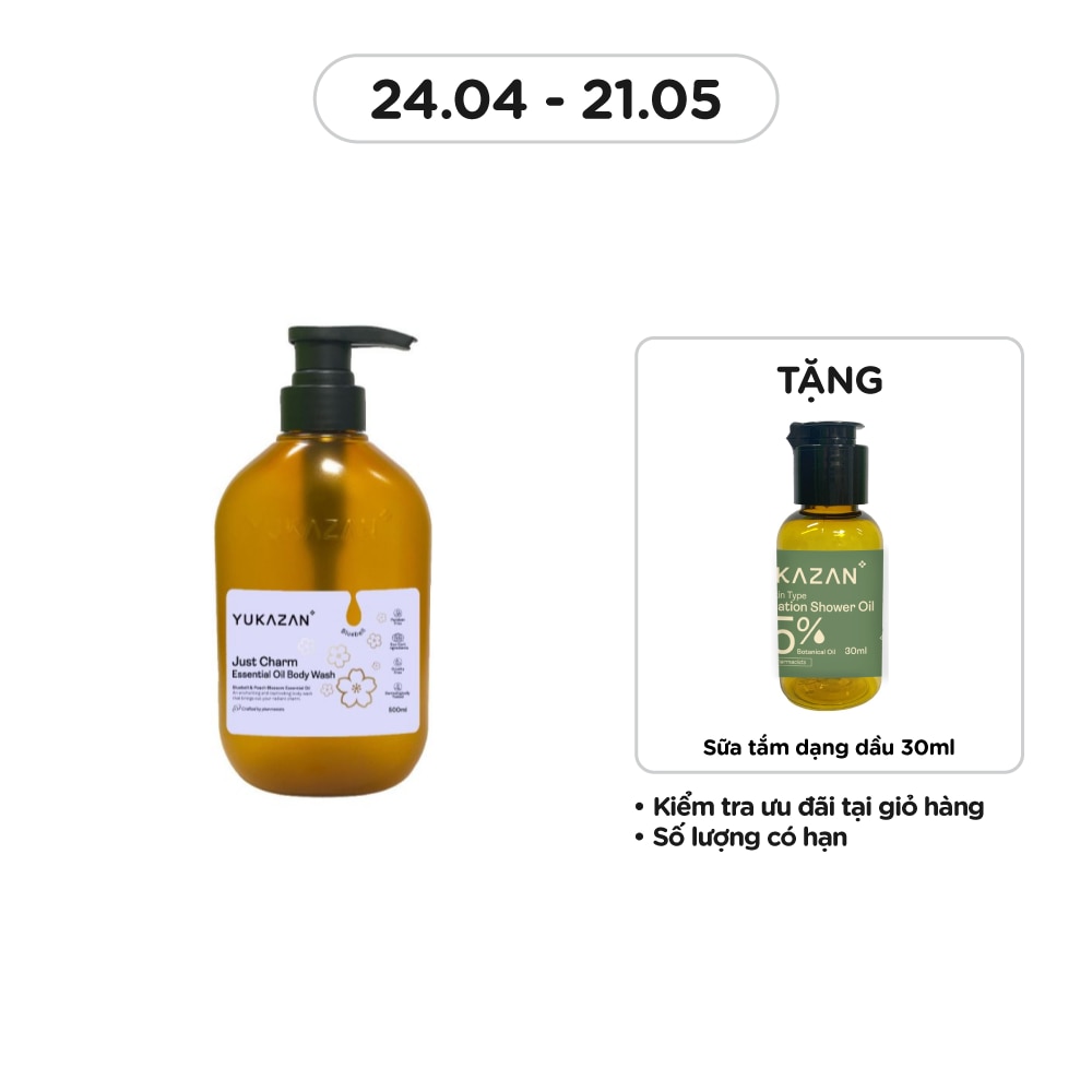 Dầu Tắm Yukazan Just Charm Essential Oil Body Wash 500ml