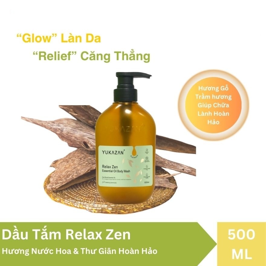 Dầu Tắm Yukazan Relax Zen Essential Oil Body Wash 500ml