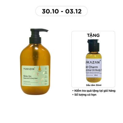 YUKAZAN Dầu Tắm Yukazan Relax Zen Essential Oil Body Wash 500ml