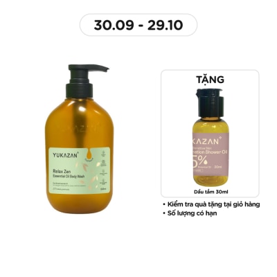 YUKAZAN Dầu Tắm Yukazan Relax Zen Essential Oil Body Wash 500ml