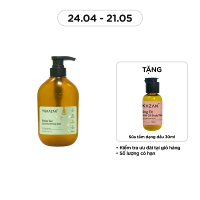 YUKAZAN Relax Zen Essential Oil Body Wash 500ml