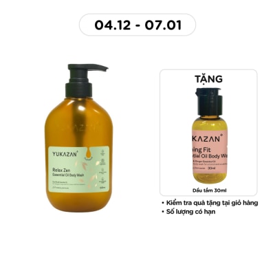 YUKAZAN Dầu Tắm Yukazan Relax Zen Essential Oil Body Wash 500ml