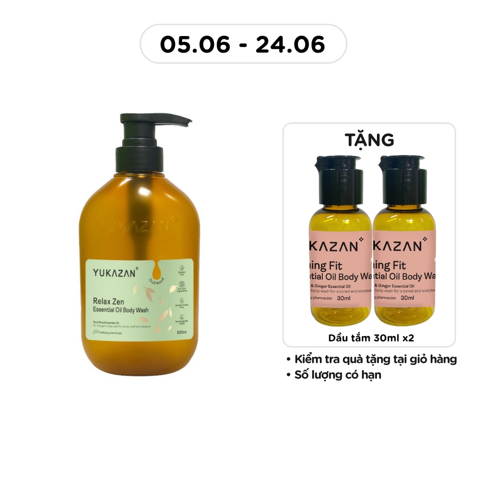 Dầu Tắm Yukazan Relax Zen Essential Oil Body Wash 500ml