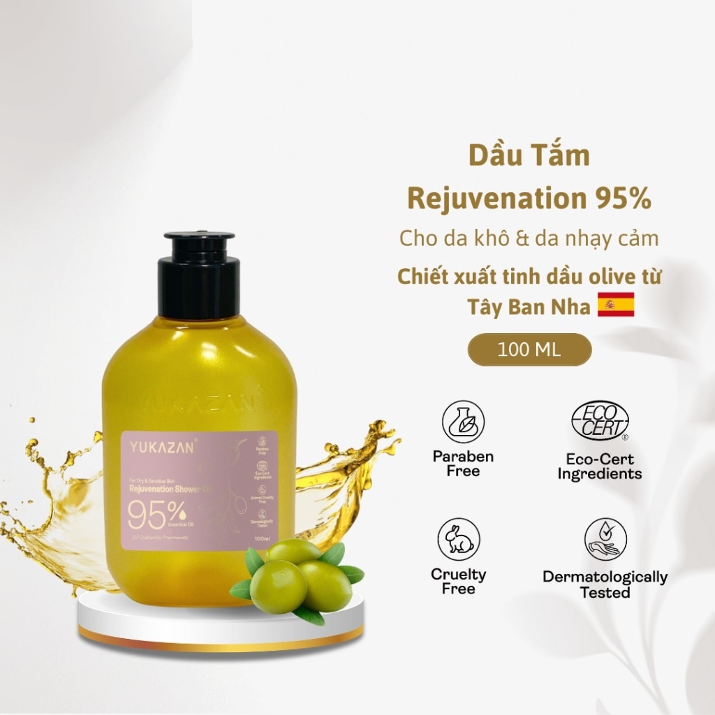 Dầu Tắm Yukazan Rejuvenation Shower Oil 95% 100ml