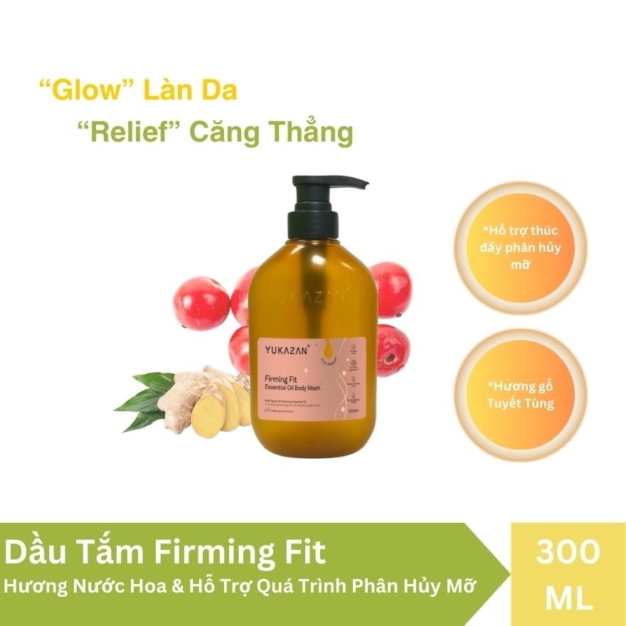 Dầu Tắm Yukazan Firming Fit Essential Oil Body Wash 300ml