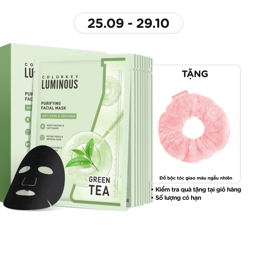 Mặt Nạ Colorkey Luminous Purifying Facial Mask 25ml x 10pcs