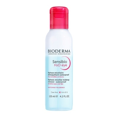 BIODERMA Nước Tẩy Trang 2 Lớp Dành Cho Mắt và Môi Bioderma Sensibio H2O Eye 125ml