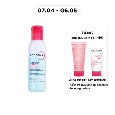 BIODERMA - Nước Tẩy Trang 2 Lớp Dành Cho Mắt và Môi Bioderma Sensibio H2O Eye 125ml