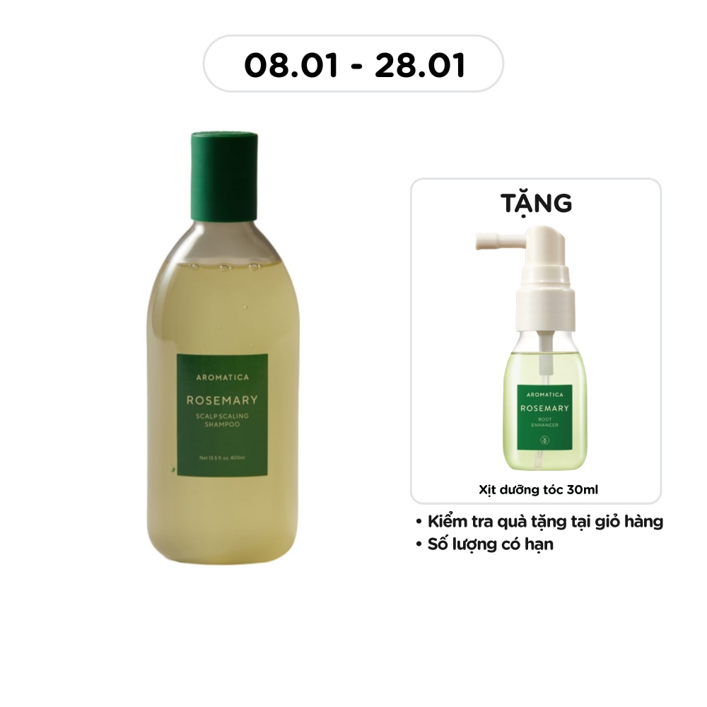 Dầu Gội Aromatica Chiết Xuất Hương Thảo 400ml