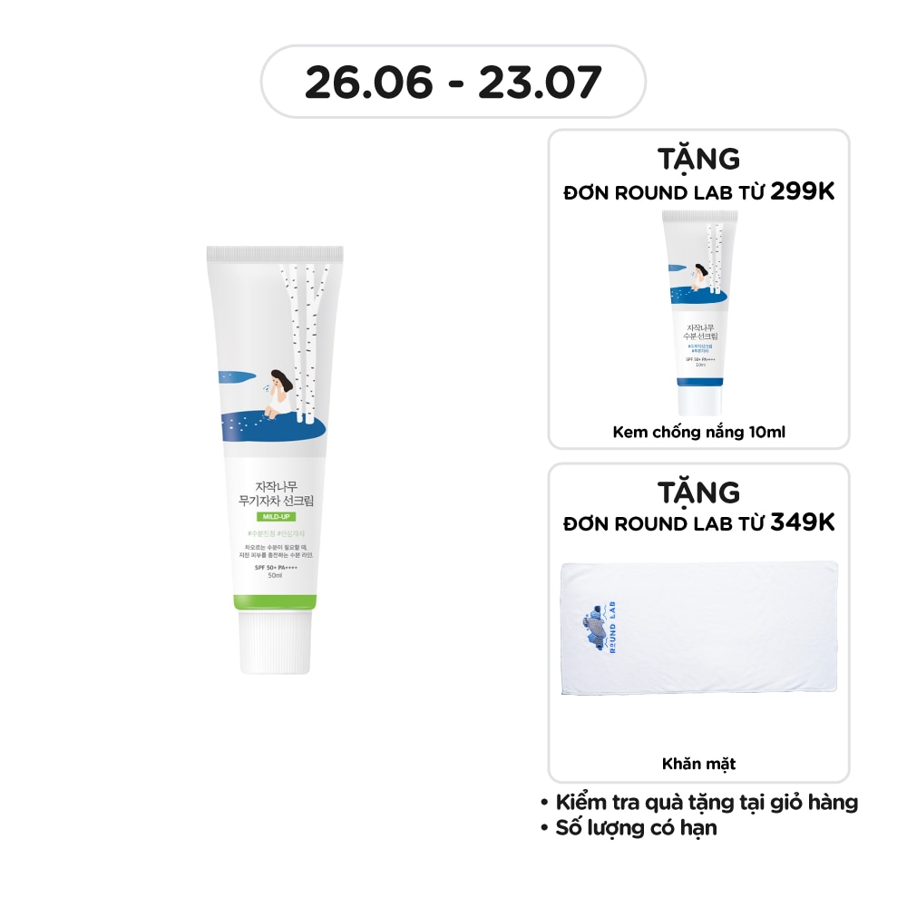 Birch Juice Mild-up Sunscreen SPF50+ PA++++ 50ml
