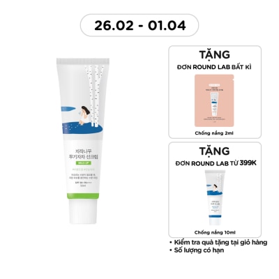 ROUND LAB Kem Chống Nắng Round Lab Birch Juice Mild-up Sunscreen SPF50+ PA++++ 50ml