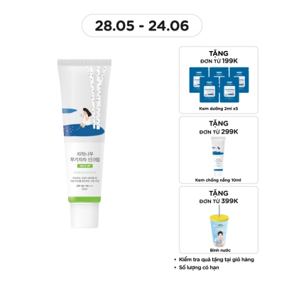 ROUND LAB - Kem Chống Nắng Round Lab Birch Juice Mild-up Sunscreen SPF50+ PA++++ 50ml