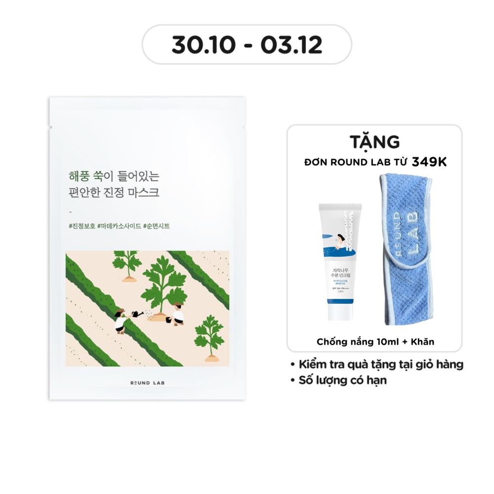 Mặt Nạ Round Lab Mugwort Calming Mask 25ml