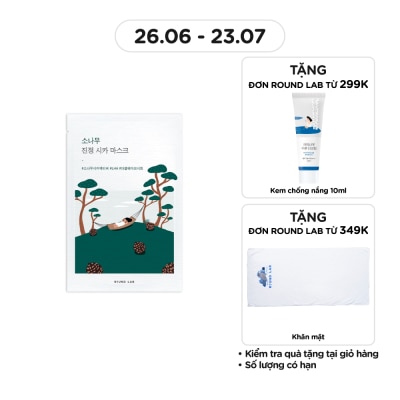 ROUND LAB Mặt Nạ Round Lab Pine Calming Cica Mask 27ml