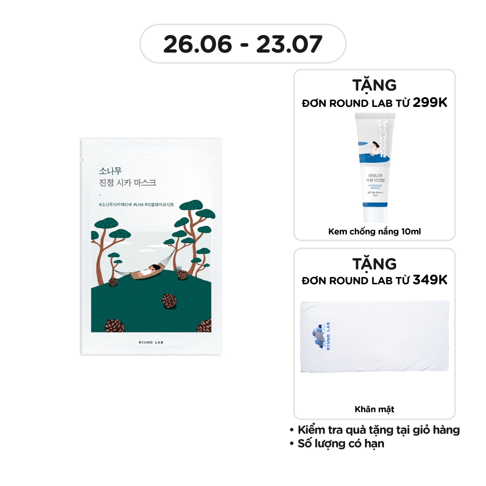 Mặt Nạ Round Lab Pine Calming Cica Mask 27ml
