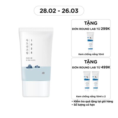 ROUND LAB Kem Chống Nắng Round Lab 1025 Dokdo Sunscreen SPF50+ PA++++ 50ml