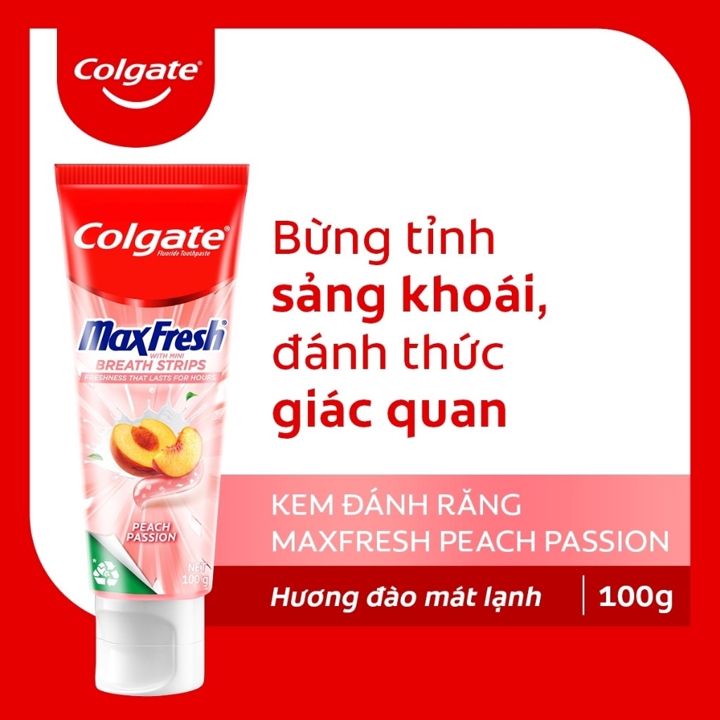 Kem Đánh Răng Colgate Maxfresh Peach Passion Hương Đào 100g