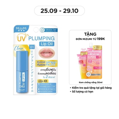 MIZUMI UV Plumping Lip Oil SPF50+ PA++++ Clear 4g