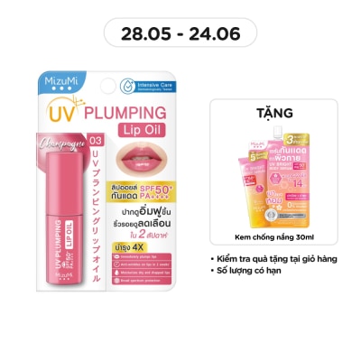 MIZUMI - UV Plumping Lip Oil SPF50+ PA++++ Champagne 4g