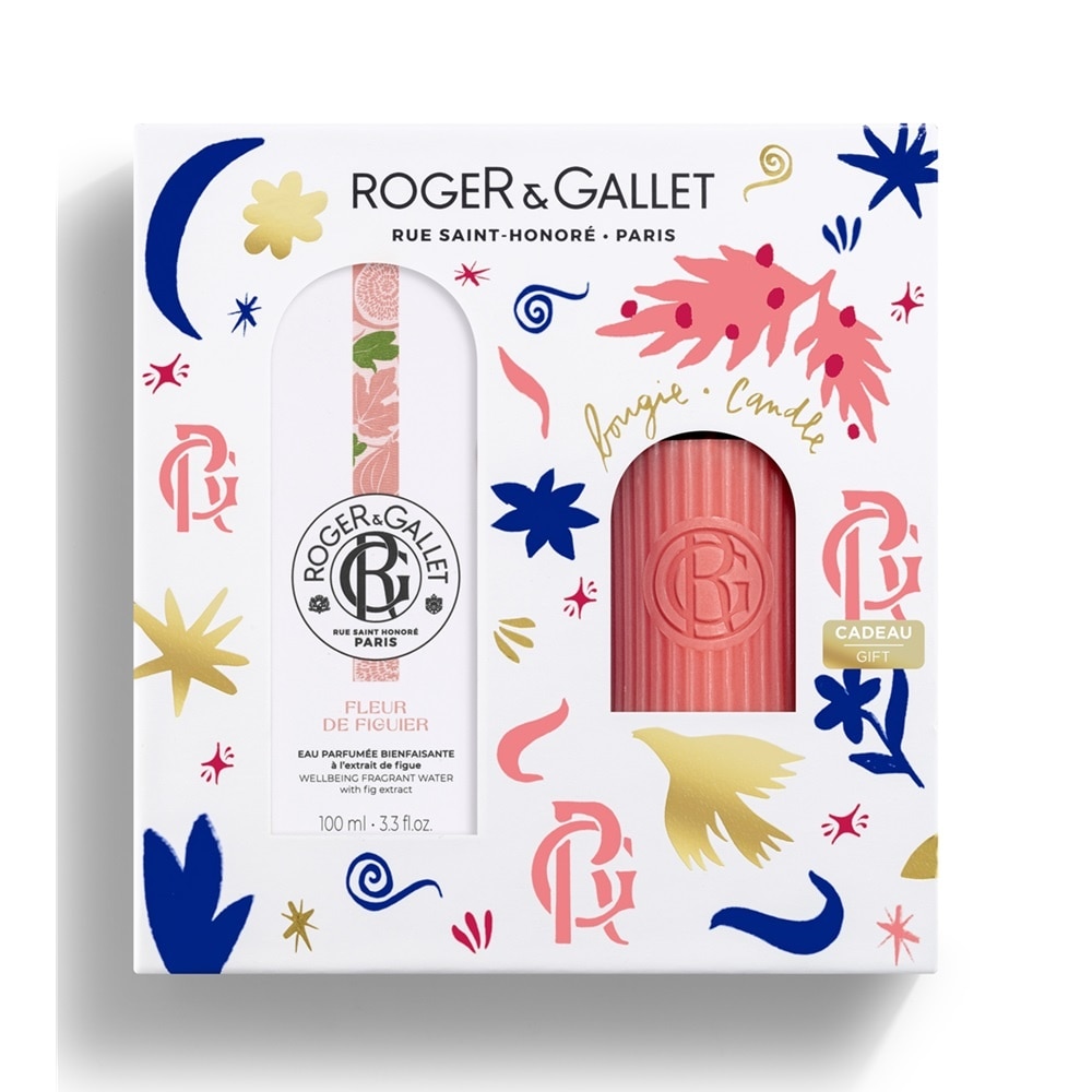 Roger & Gallet Combo Fleur De Figuier Fragrant Water 100ml + Scented Candles