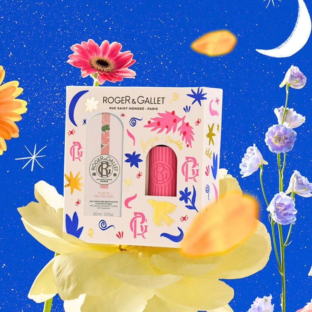 Roger & Gallet Combo Fleur De Figuier Fragrant Water 100ml + Scented Candles