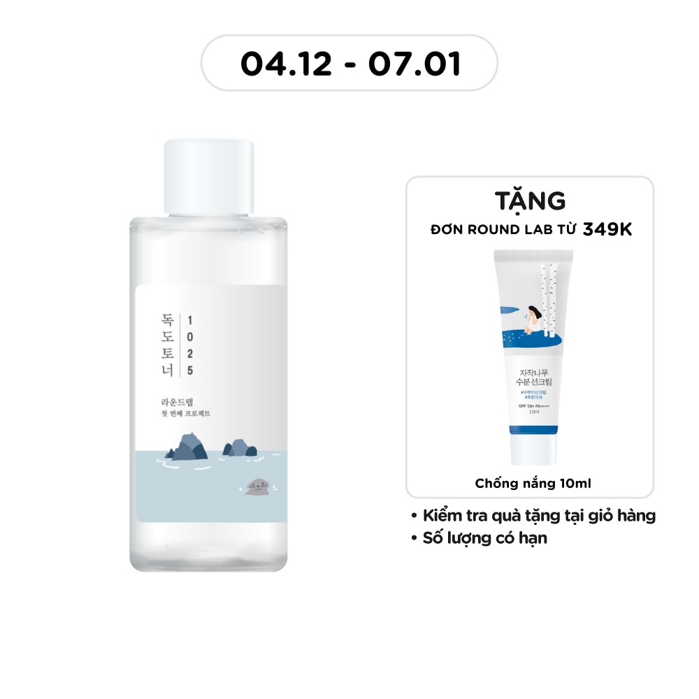 Nước Hoa Hồng Round lab 1025 Dokdo Toner 100ml