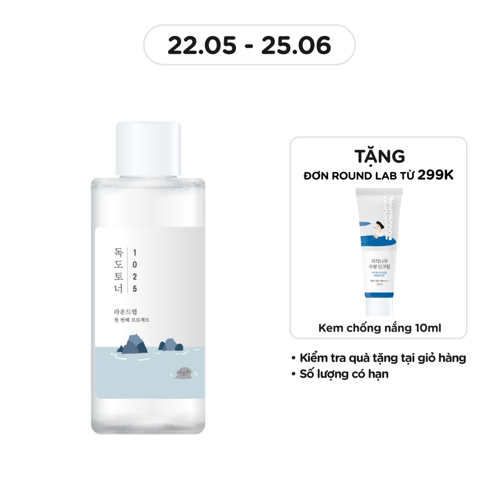 Nước Hoa Hồng Round lab 1025 Dokdo Toner 100ml