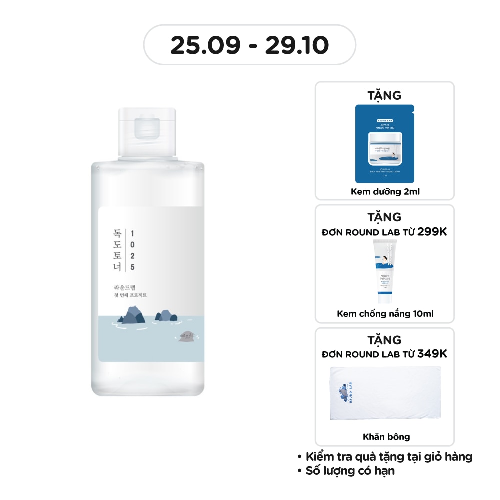 Nước Hoa Hồng Round lab 1025 Dokdo Toner 200ml