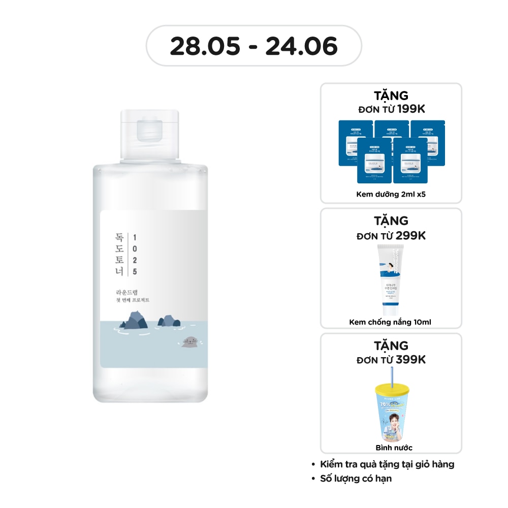 Nước Hoa Hồng Round lab 1025 Dokdo Toner 200ml