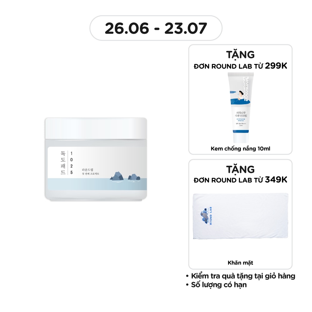 Mặt Nạ Round Lab 1025 Dokdo Pad 120g (70pcs)