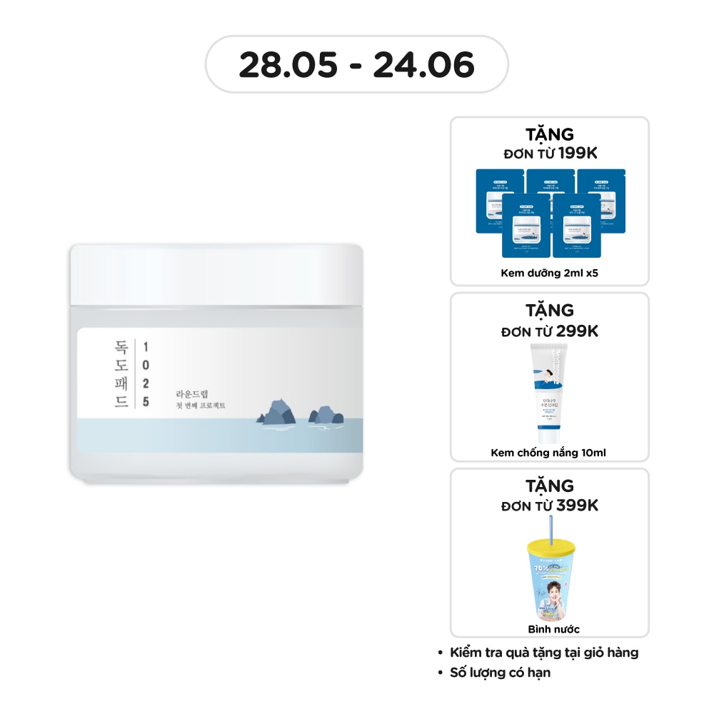 Mặt Nạ Round Lab 1025 Dokdo Pad 120g (70pcs)