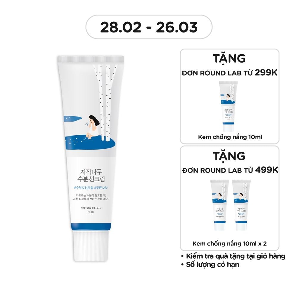 Kem Chống Nắng Round Lab Birch Juice Moisturizing Sunscreen SPF50+ PA++++ 50ml