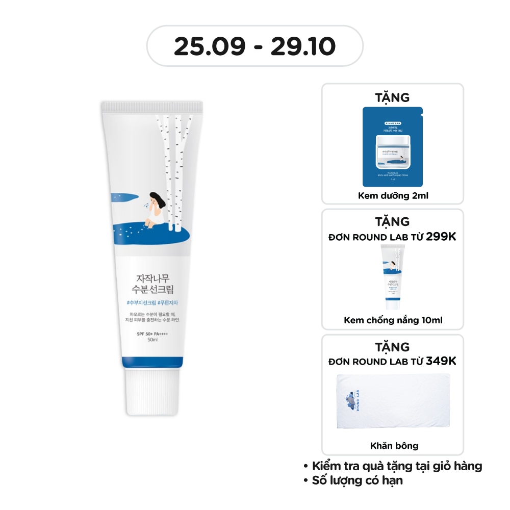 Kem Chống Nắng Round Lab Birch Juice Moisturizing Sunscreen SPF50+ PA++++ 50ml