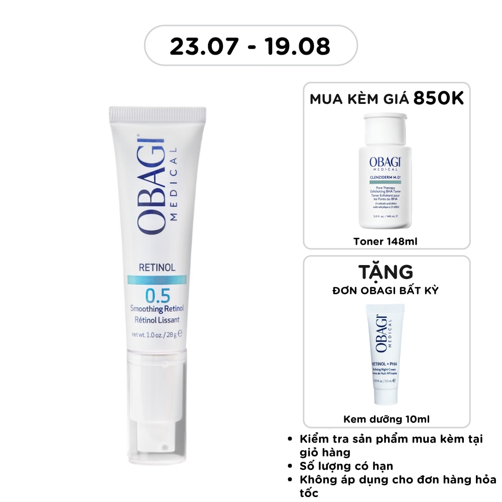 Kem Dưỡng Ẩm & Giảm Nếp Nhăn Obagi Retinol 0.5 Cream 28g