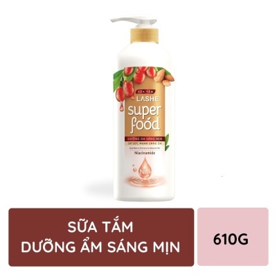 LASHE Sữa Tắm Lashe Superfood Dưỡng Da Sáng Mịn 610g