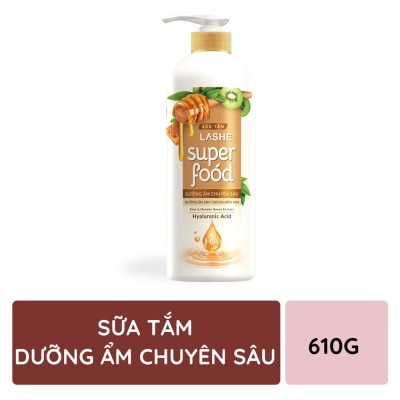 LASHE Sữa Tắm Lashe Superfood Dưỡng Ẩm Chuyên Sâu 610g