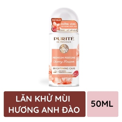 PURITÉ Lăn Khử Mùi Purité Dưỡng Sáng Hương Nước Hoa Cao Cấp Hoa Anh Đào 50ml