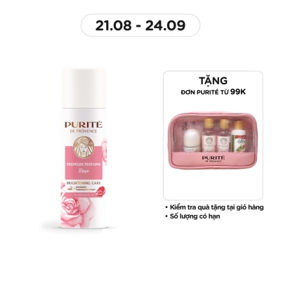 PURITÉ Xịt Khử Mùi Purité Dưỡng Sáng Hương Nước Hoa Cao Cấp Hoa Hồng 140ml