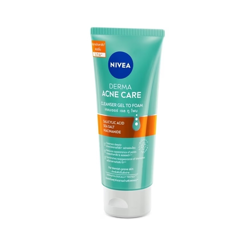 Sữa Rửa Mặt Nivea Derma Acne Care Cleanser Gel To Foam 90g