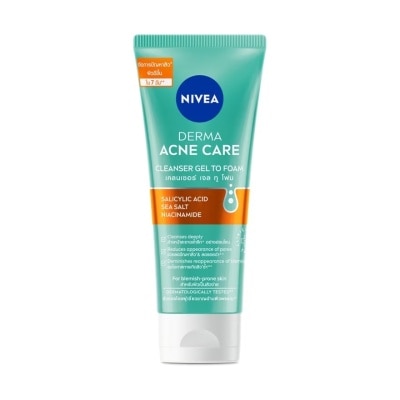 NIVEA Sữa Rửa Mặt Nivea Derma Acne Care Cleanser Gel To Foam 90g