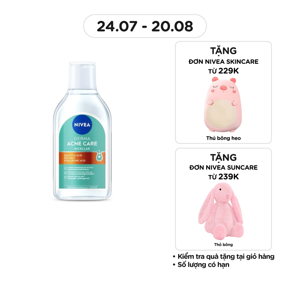 Nước Tẩy Trang Nivea Derma Acne Care Micellar 400ml