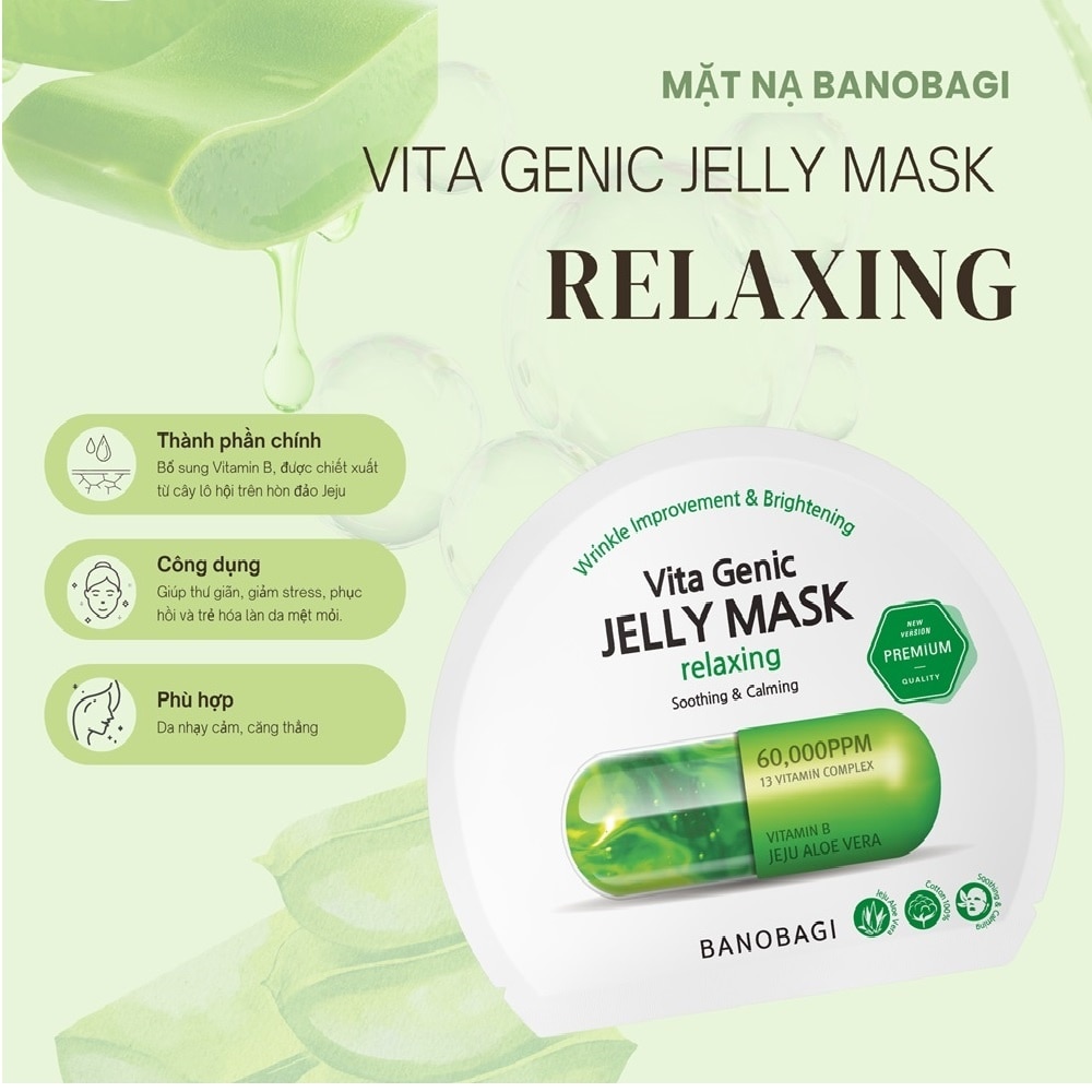 Mặt Nạ Banobagi Vita Genic Jelly Mask Relaxing 30g