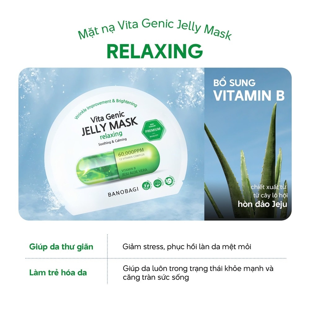 Mặt Nạ Banobagi Vita Genic Jelly Mask Relaxing 30g