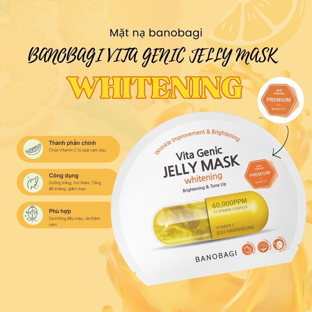 Mặt Nạ Banobagi Vita Genic Jelly Mask Whitening 30g