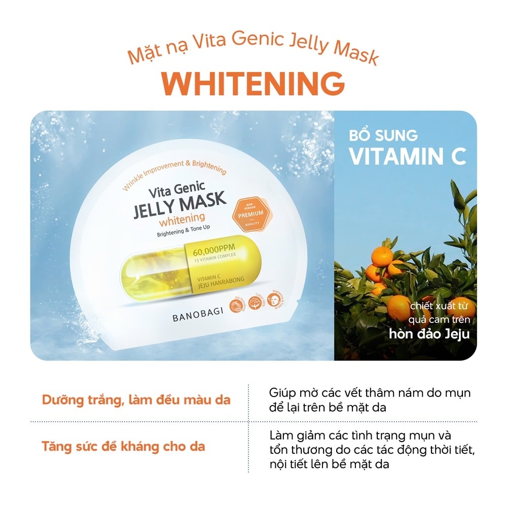 Mặt Nạ Banobagi Vita Genic Jelly Mask Whitening 30g