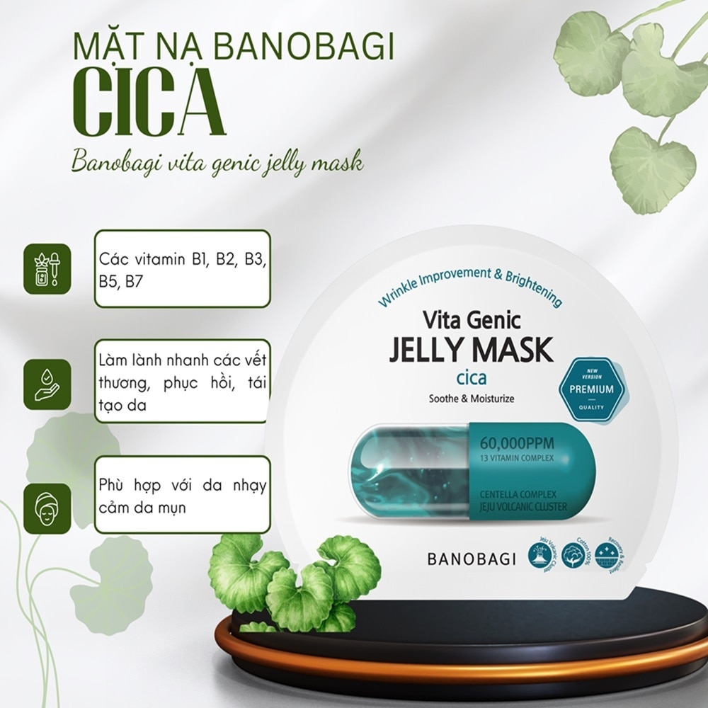 Mặt Nạ Banobagi Vita Genic Jelly Mask Cica 30g