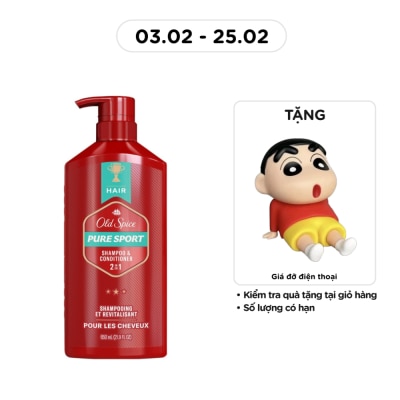 OLD SPICE Pure Sport 2in1 Shampoo & Conditioner 650ml